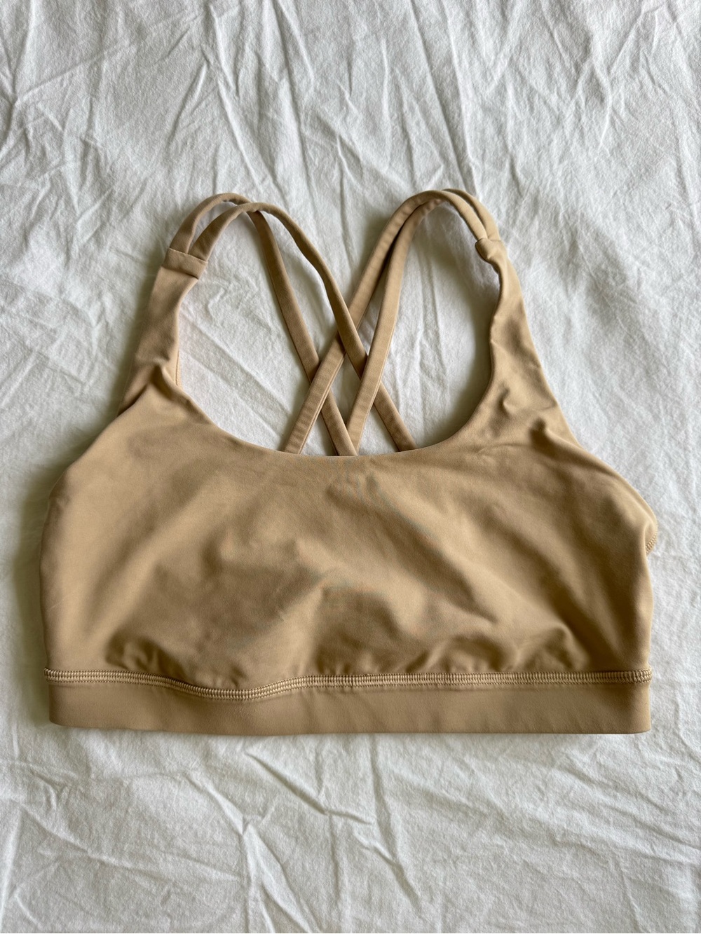 lululemon athletica Nude/Tan Strappy Sports Bra